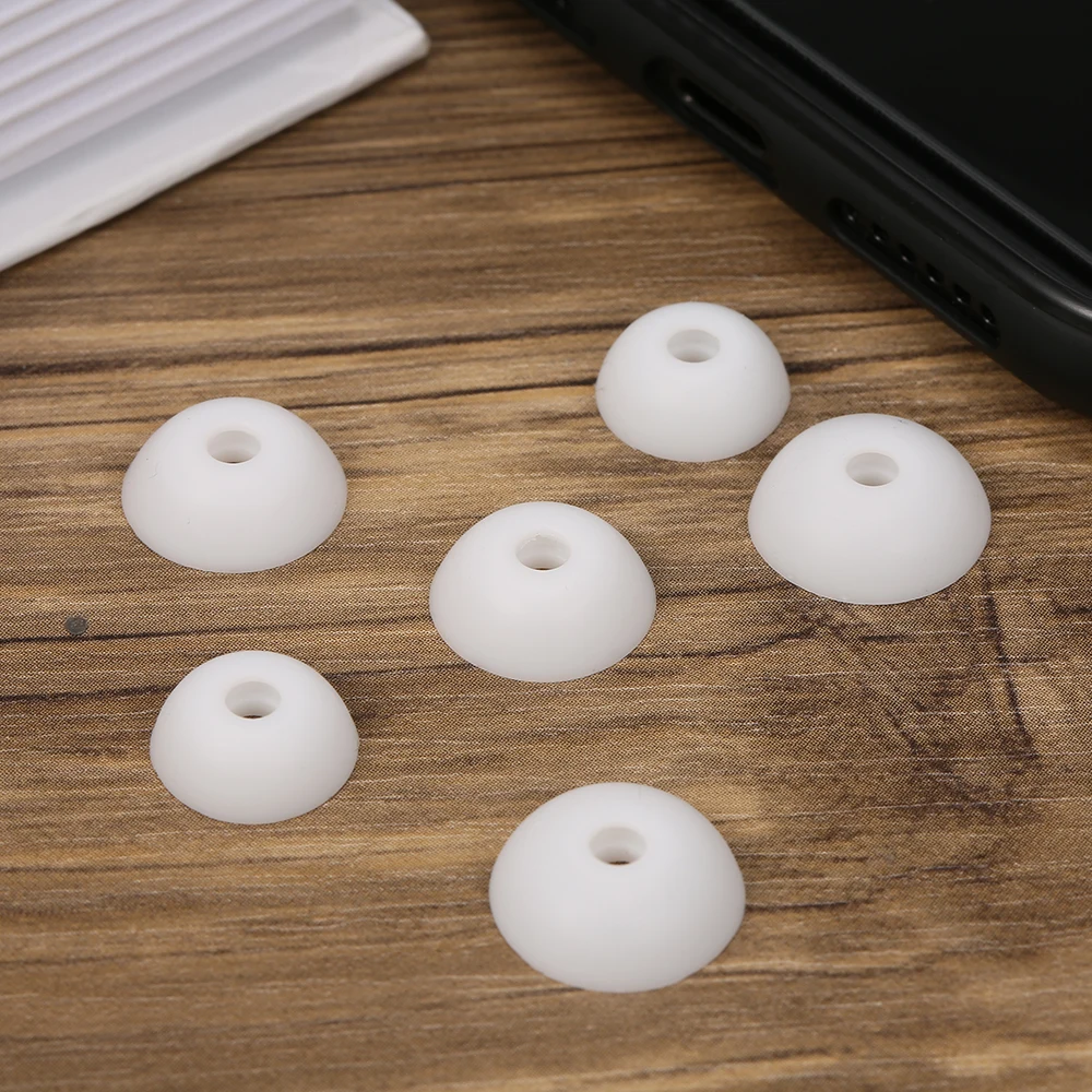 3 пары S/M/L силиконовые наушники вкладыши 0 мм TWS сменные амбушюры гелевые накладки