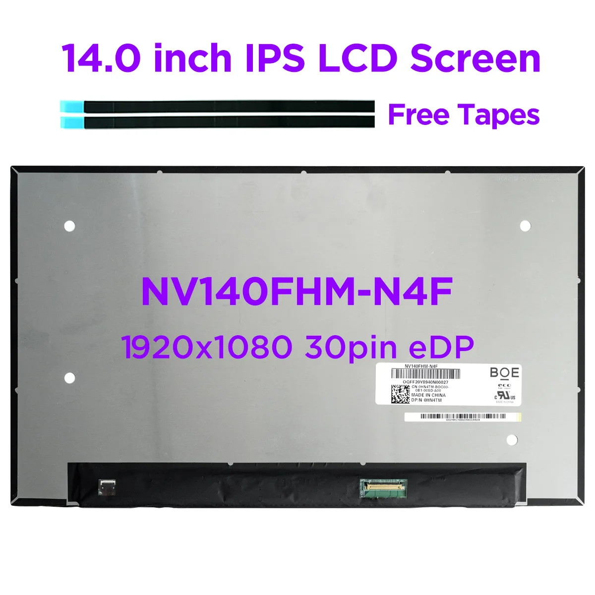 NV140FHM-N4F FIT NV140FHM-N4T B140HAN05.6 NV140FHM-N65 LP140WFA-SPM1 14 0 дюйма IPS Laptop LCD-экран FHD 1920x1080 30PINS EDP -