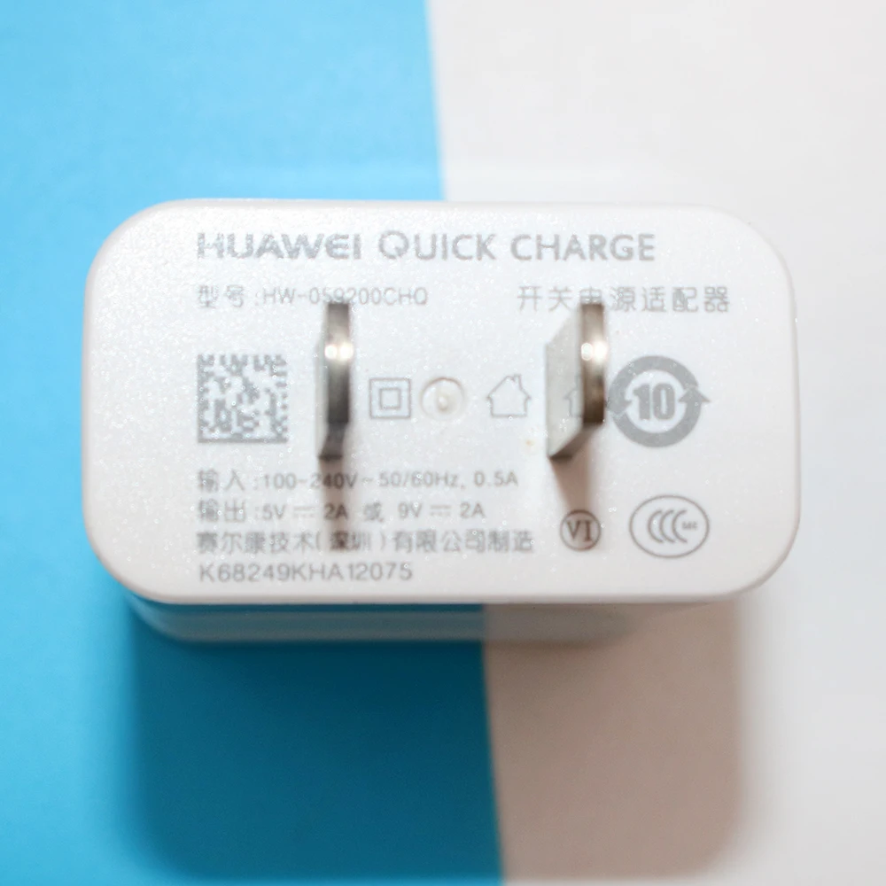 Зарядное устройство QC 3 0 Для Huawei 9 В 2 А 18 Вт USB кабель для Mate 10 20 30 P20 P30 P40 Pro Nova 2s 5 6 7