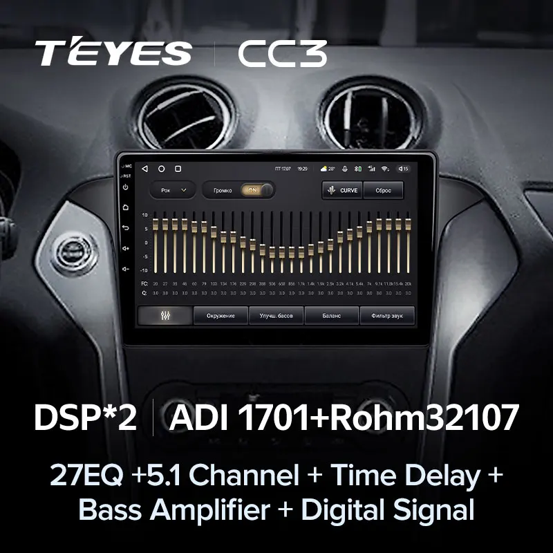 TEYES CC3 Штатная магнитола For Форд Мондео 4 Ford Mondeo 2010 - 2014 до 8-ЯДЕР 6 + 128ГБ 27EQ DSP