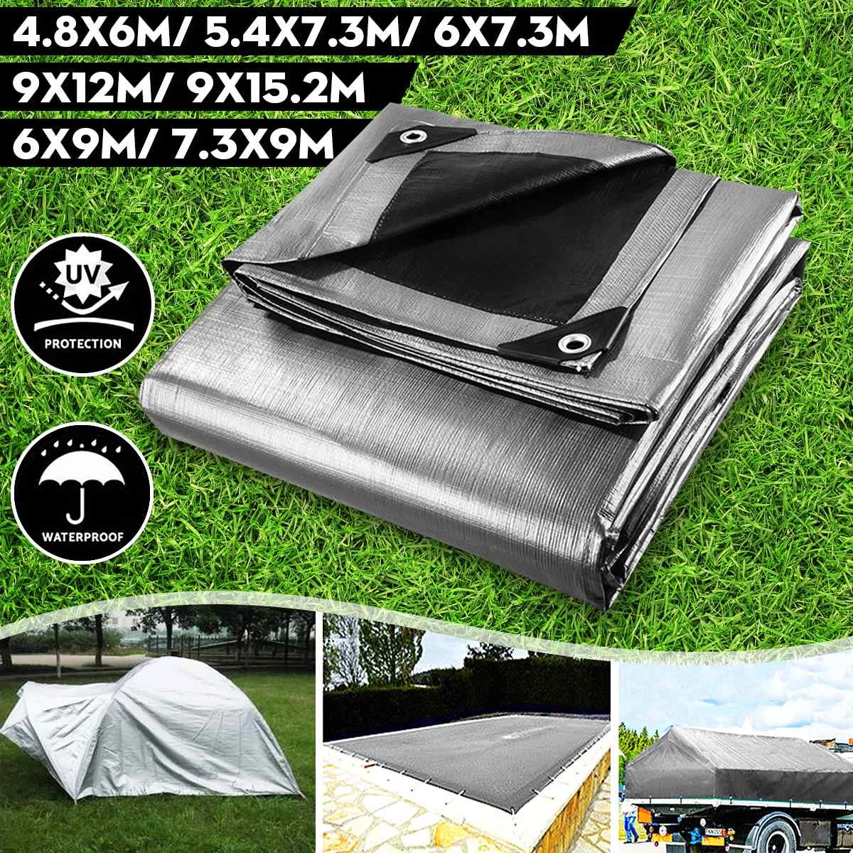 

0.35mm PE Tarpaulin Rainproof Cloth Outdoor Garden Plant Shed Boat Car Truck Canopys Waterproof Shading Sail Pet Dog House Cover