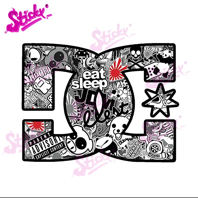 Стикер с черепом бомба виниловый стикер для автомобилей шлемов мотоциклов