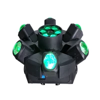 4pcs dj club party 6x15w rgbw 4 in 1 mini bee eye beam led moving head 6 side moving head led beam stage light