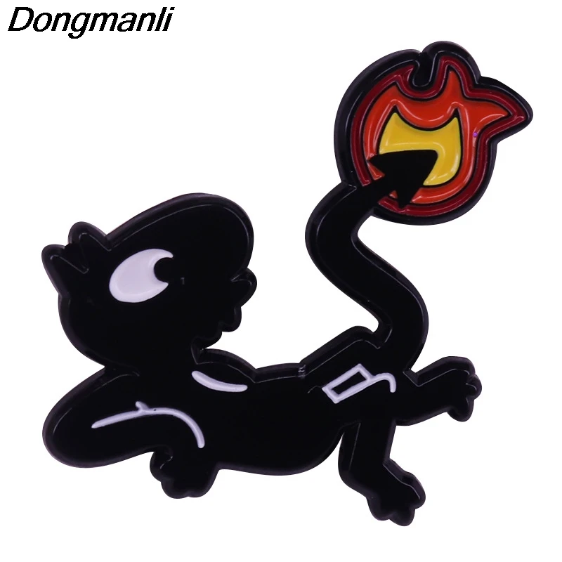 P5129 Dongmanli Luci Encouragement Inspired Demon Hard Enamel Pin Badge Backpack Collar Lapel Anime Jewelry | Украшения и