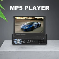 50 hot sales car mp5 radio mobile phone connection bluetooth telescopic capacitive screen car player for automobile