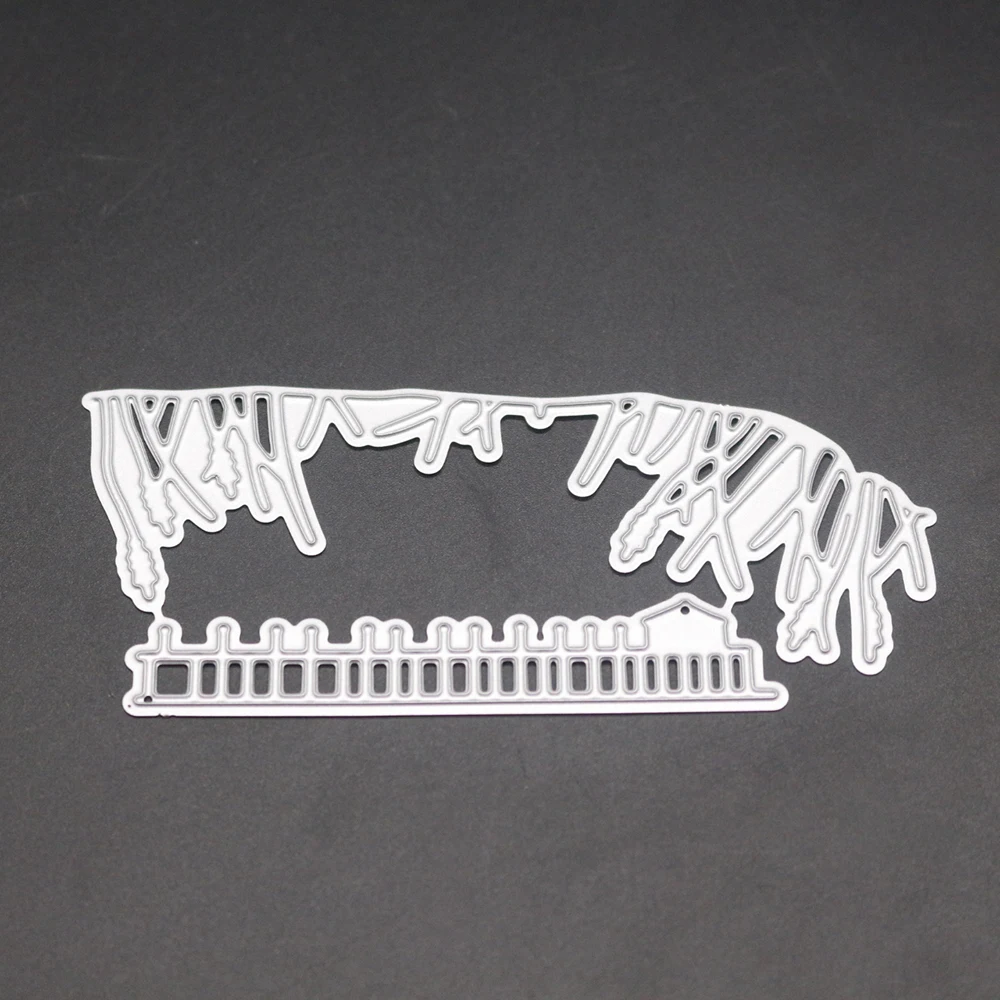 С видом на мост в форме Резки штампы бумаги фото ремесло тиснения вырезать