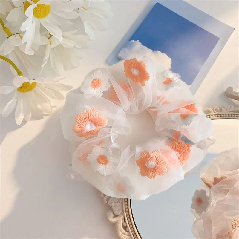 

3Pcs/Lot 2021 New Scrunchie Children's Hair Accessories for Women Hair Ties Elastic Headbands Handmade Multicolor Hair Band Clip