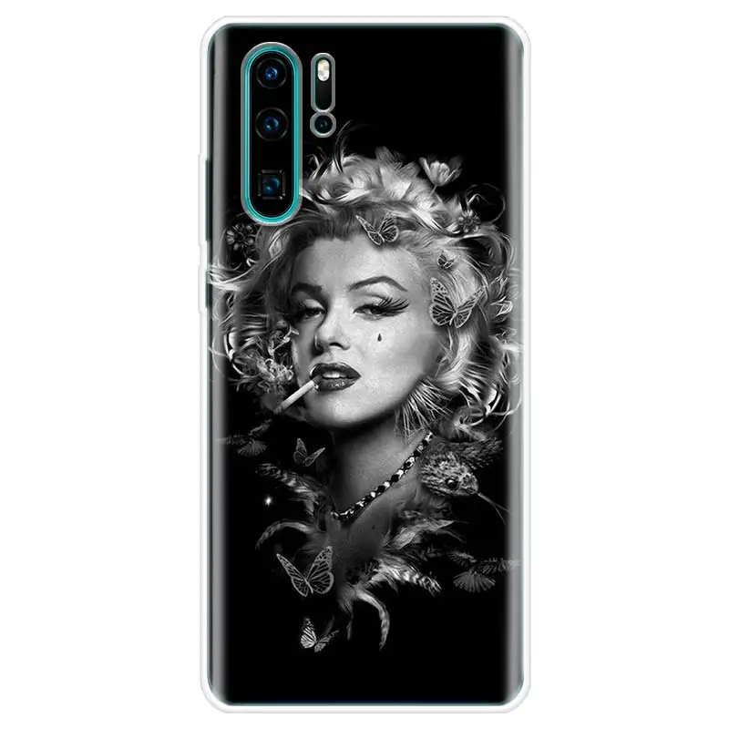 Чехол с изображением девушки Мэрилин Монро для Huawei Y5 Y6 Y7 Y9S P Smart Z 2019 Honor 10 Lite 9 20 9X 8S 8X