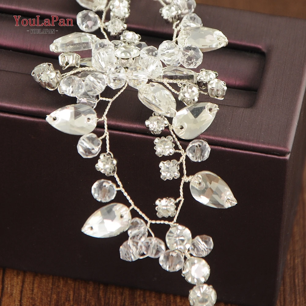 

YouLaPan D09 Bridal Pearl Cuff Freshwater Pearls Wedding Cuff Custom Made Beaded Crystal Bracelet Prom Hand Wedding Wrist Band