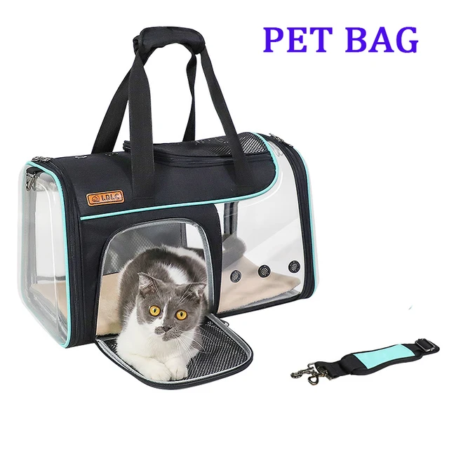 Foldable Transparent Pet Cat Handbag Carrier Backpack Breathable Cat Travel Outdoor Dog Portable Packaging Carrying Pet Supplies