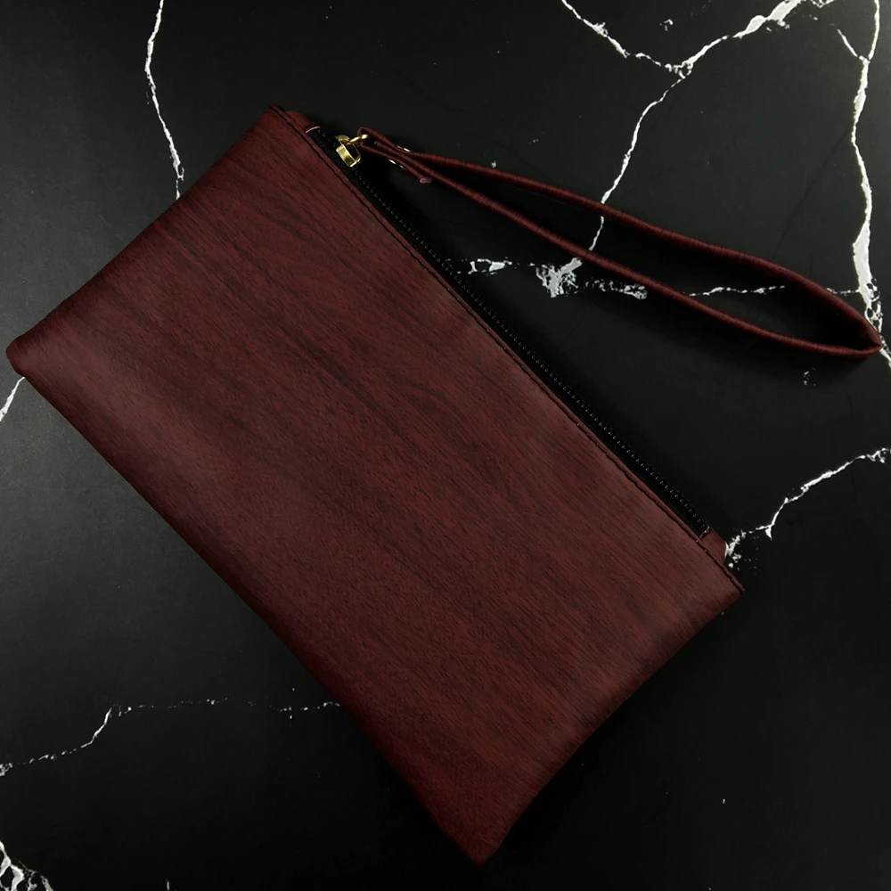 2019 New Fashion Wood Pattern Coin Purse Men Women Wallets Pu Leather Bag Zipper Small Clutch Phone Holder Wristlet Slim Handbag | Багаж и