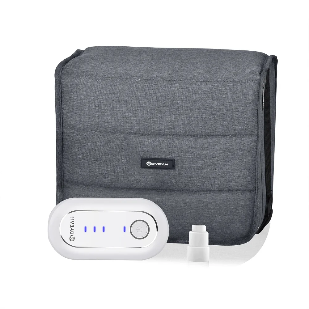 White MOYEAH CPAP очиститель дезинфицирующее средство с герметичной сумкой стерилизатора и адаптером с подогревом для Cpap машины маска шланг очистки - Цвет: White