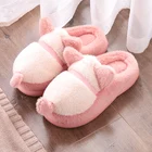 Женские домашние тапочки, зимние новые милые Мультяшные картинки, плюшевые теплые домашние тапочки для пар, модные и удобные мужские Тапочки