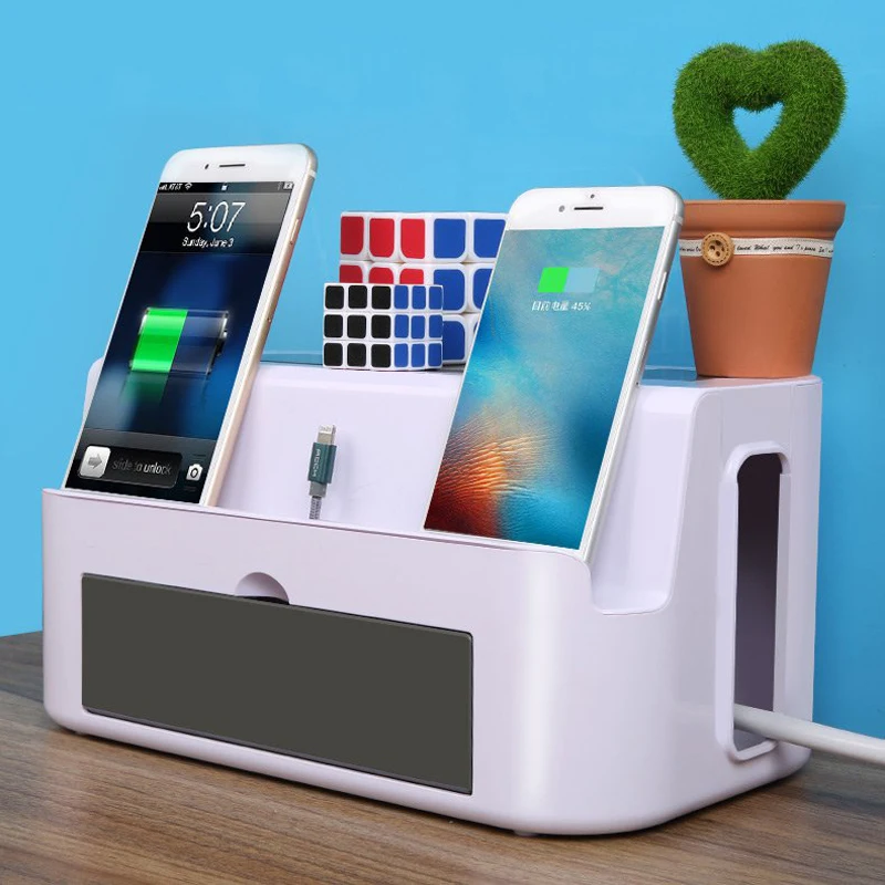 Держатель для проводов коробка хранения шнура питания штепсельная плата линия