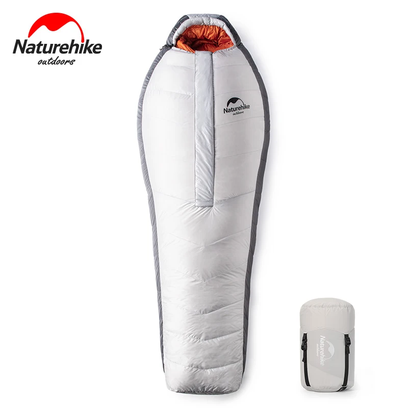 

Naturehike Winter Sleeping Bag White Goose Down Thermal Mummy Sleeping Bag Outdoor Portable Ultralight Camping Sleeping Bag