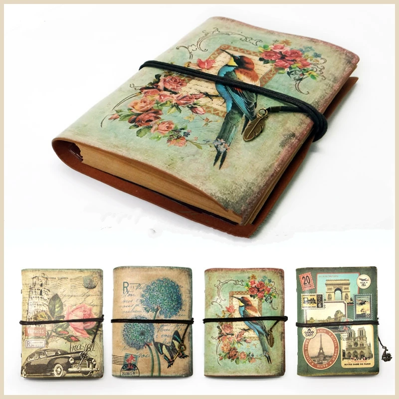 Винтажные канцелярские принадлежности блокнот ПУ искусственная кожа бумага для