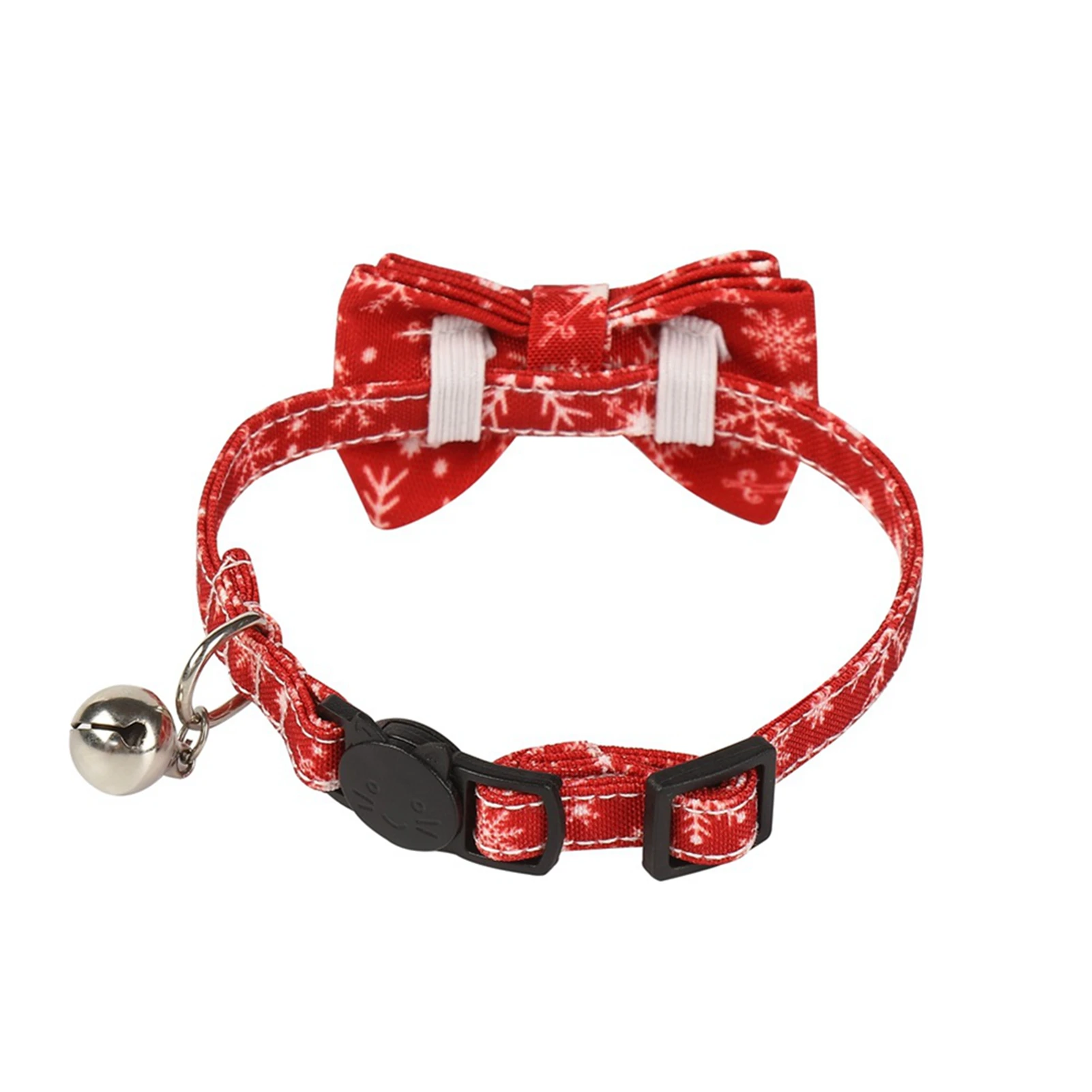 Рождественский праздник для питомца кота ошейник регулируемый галстук бабочка