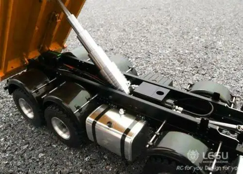 LESU человек 1/14 Масштаб RC 8x8 гидравлической модели Самосвал с I6S радио мотор