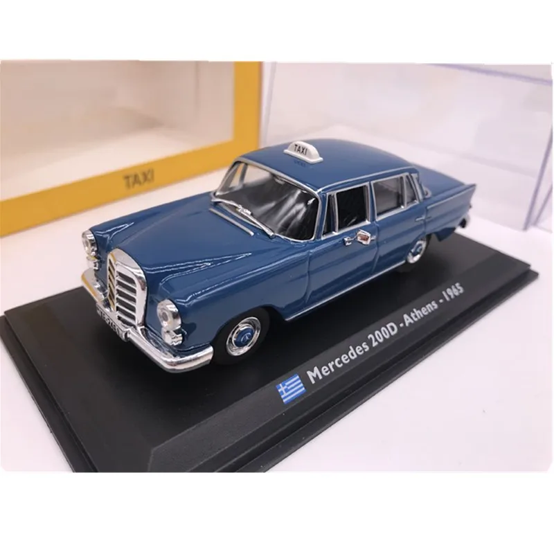 LEO 1/43 весы mercedes 200D Афин такси автомобиль из литого металла модель игрушки для детских подарков коллекция оригинальная коробка