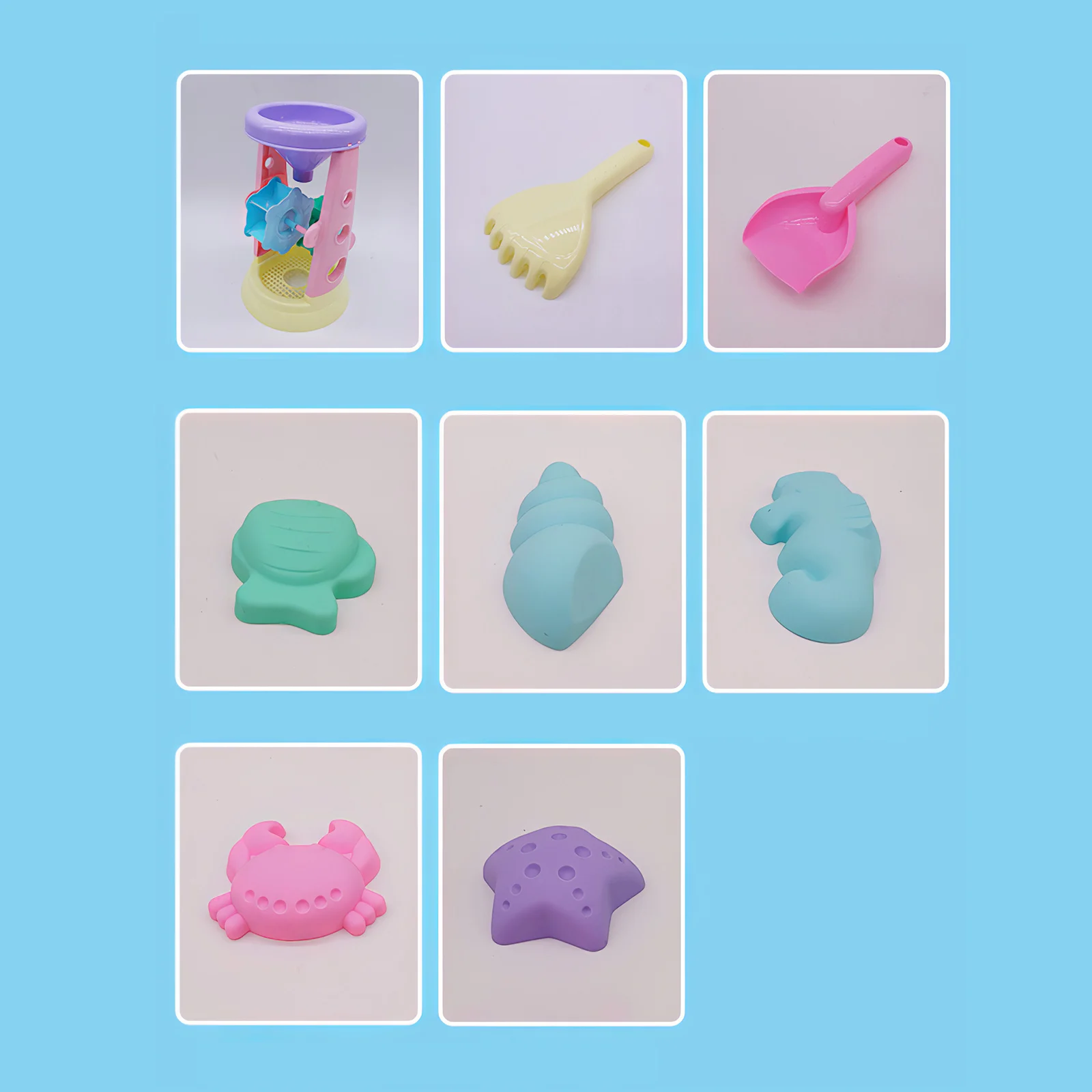 

Baby Beach Toys Children Sand Toy Set Kit Baby Beach Game Toys Summer Toys For Outdoor Beach Play Sand Shovel Mold Toy Kids Gift