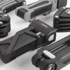 Складной велосипедный замок, 2 ключа, сильная защита от кражи, тяжелый цепной замок для велосипеда, замок для мотоцикла