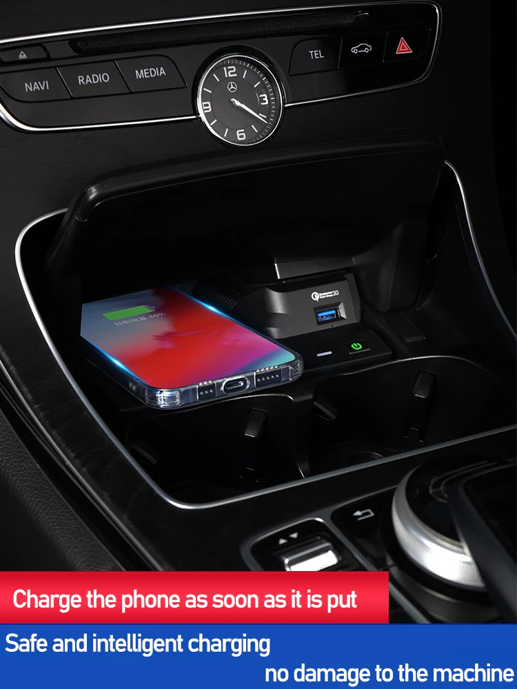 Автомобильное зарядное устройство USB для Mercedes-Benz W205 C43 C63 AMG GLC 43 GLC63 X253 C-Class