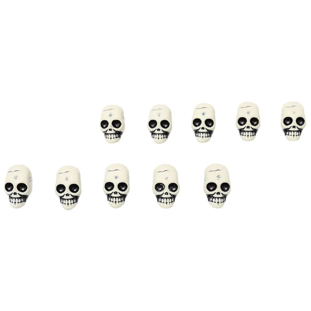 

20pcs Skulls Party Decor Ornament for Decor (Light Grey)