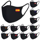 Принт национального флага маска для взрослых, хлопковые дышащие сандалии с открытым носком и шапки защитная маска черный смываемая маска для лица многоразовая защитная маска