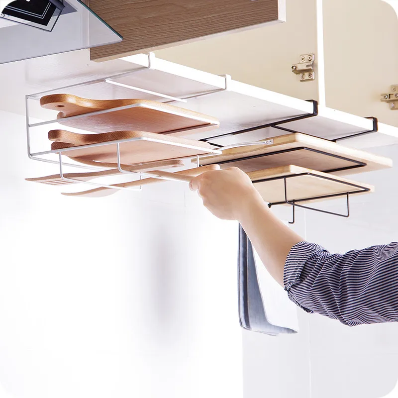 Железный горшок крышка стойки держатель разделочной доски Кухня шкафа подвесная