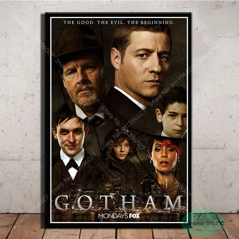 ZT009 плакаты принты Готэм ТВ сериал Иеремия Валеска картина маслом искусство
