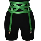 Уникальные женские подвязки для тела, подвязки, чулки, полюсный танцевальный ремень, подвязки для ног, эластичный ажурный сексуальный ремень-портупея для тела