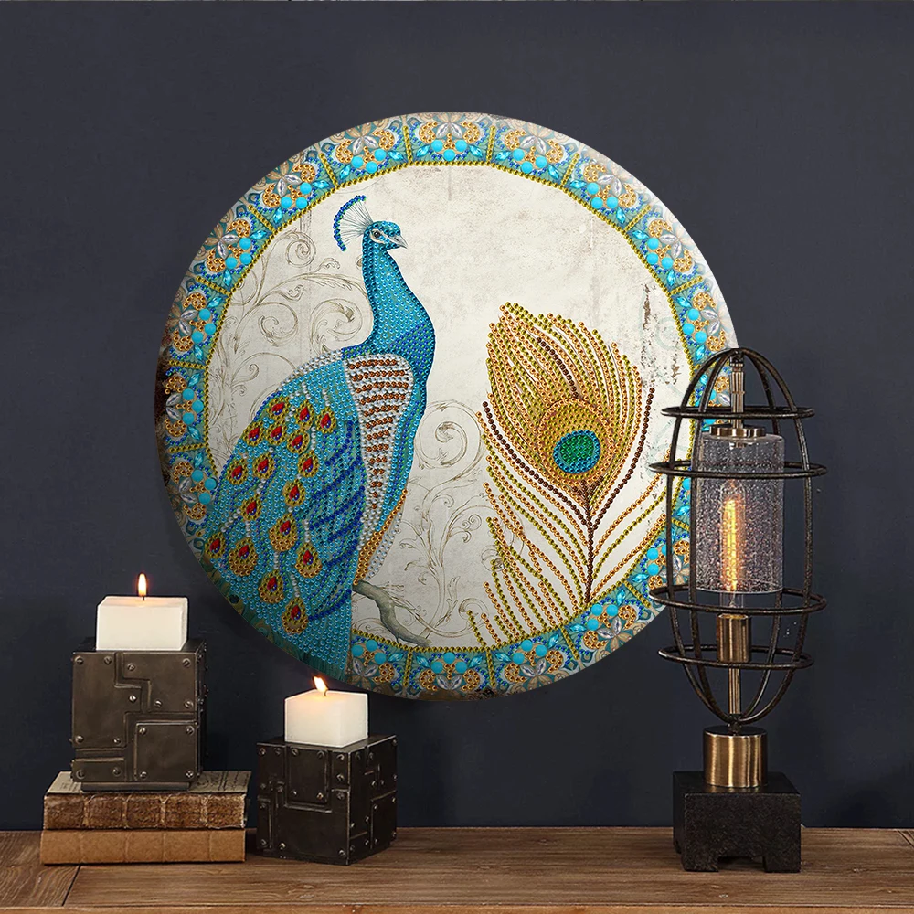 

Павлина 5D двойной поступление дизайн алмазов картина кулоны олова Diy наборы для алмазной живописи доска металла Diamond Арт Декор для дома