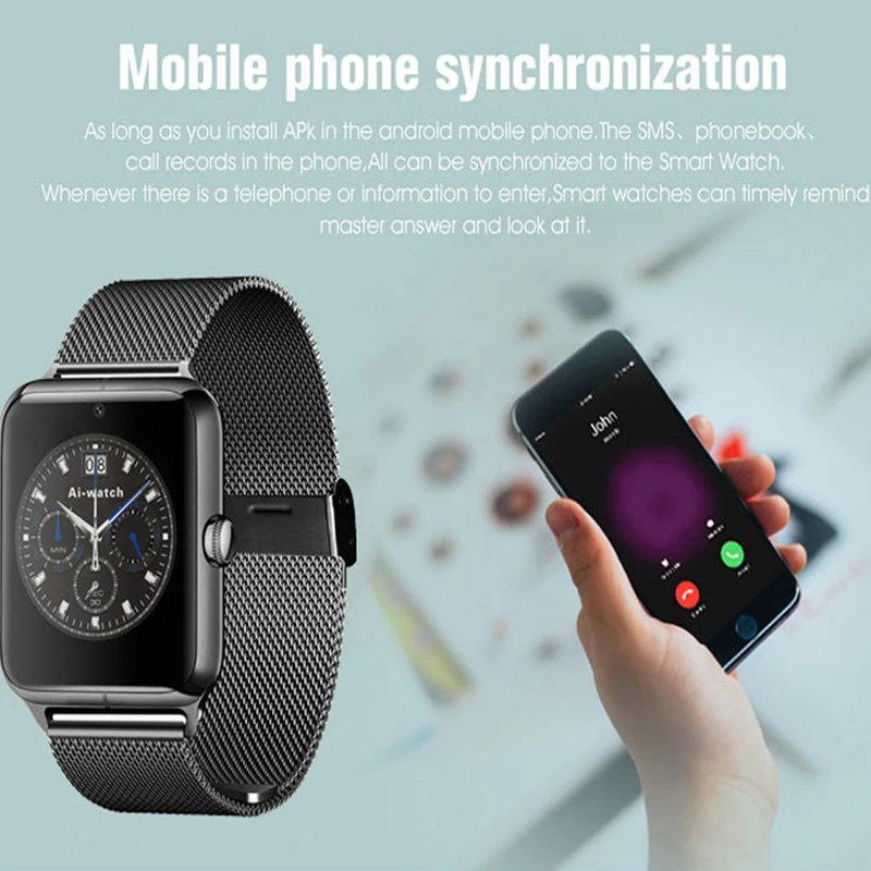 Смарт-сенсорный экран Z60 Bluetooth Спортивная музыкальная камера для звонков