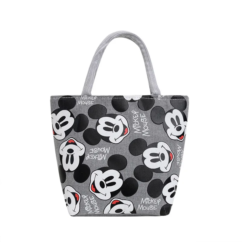 Mickey Canvas Bag Cartoon Simple Disney Handbag Cute Small Fresh Women Shopping Bag Canvas Small Fashion Bag images - 6