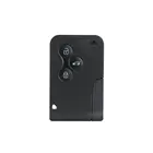 Новая умная карта с 3 кнопками для Renault Clio Logan Megane 2 3 Koleos Scenic, черный чехол для автомобильного брелока с маленьким ключом