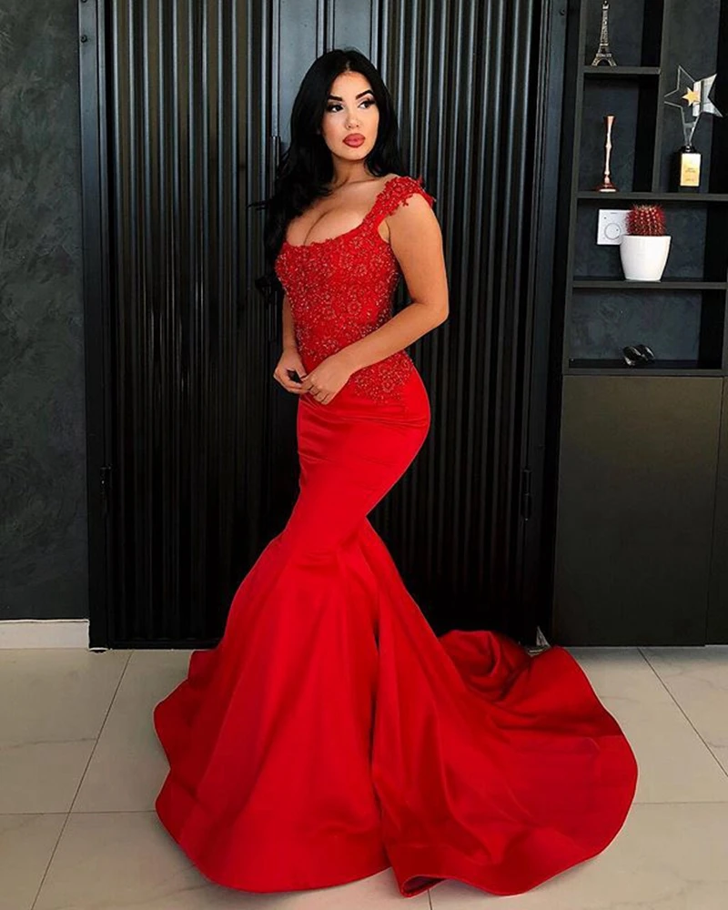 Новое поступление Красные вечерние платья 2021 abiye Vestidos de fiesta noche торжественное