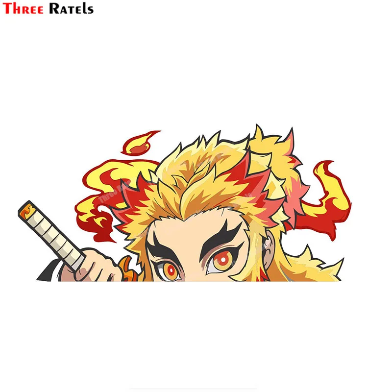 

Three Ratels A424 KYOJURO RENGOKU PEEKING Decals For JDM Windshield Car Funny Car Accessories Decoration Waterproof Protected