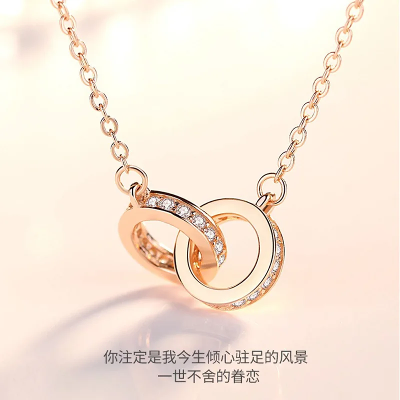 

New Fashion Necklace Popular Bohemian Necklace Female Multilayer Leaves Double Ring Geometry Feathers Necklace Women Wholesale