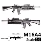 16 1:6 PKP M16 AK47 MG42 автомат 4D пластиковая пистолет в сборе модель для 12 