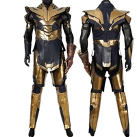 movie end game cosplay costume boss thanos battle uniform fancy halloween party outfit full props with shoes