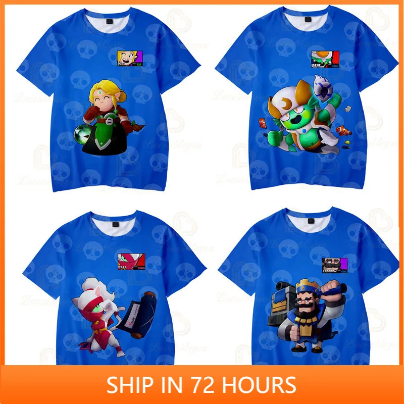 

Nita Colt Colt and Star, Leon Wear Kids Tshirt Shooting Game 3d Boys Girls Harajuku Shirt Short Sleeve Tops Teen Clothes