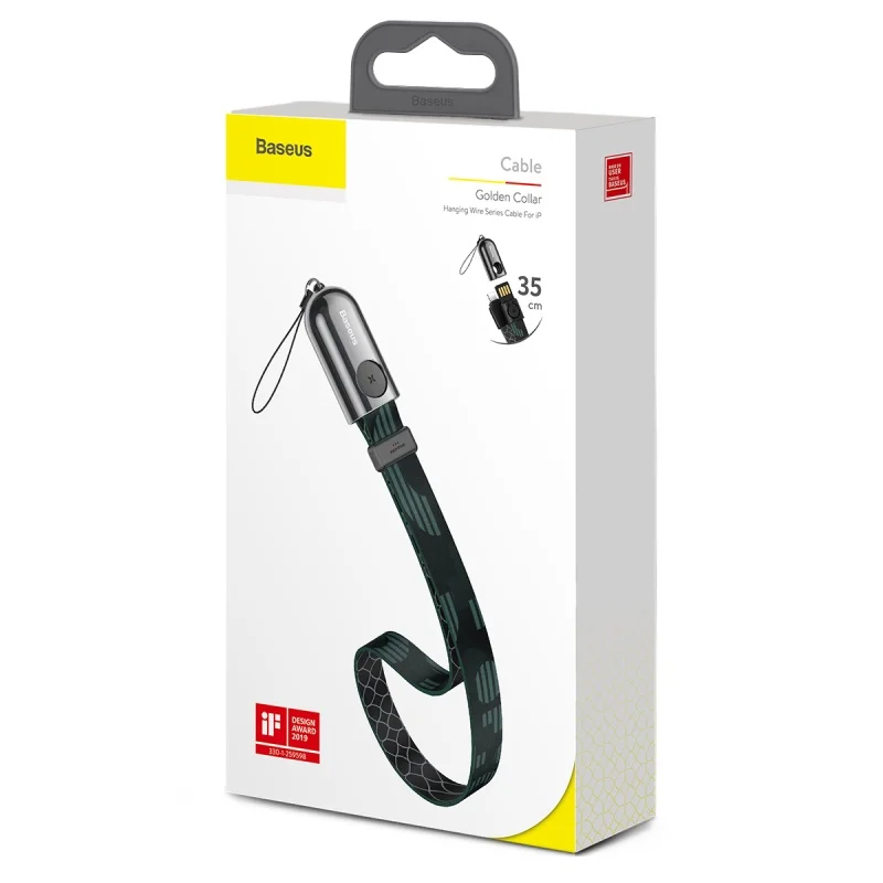 Baseus портативный короткий usb зарядный кабель для iPhone xs max xr 8 7 6s plus 11 ipad pro Зарядка для apple lightning Кабель шнур