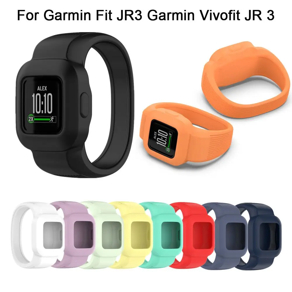 Для Garmin Vivofit JR 3 GarminFit JR3 сменный без пряжки ремешок мягкий силиконовый Твердый