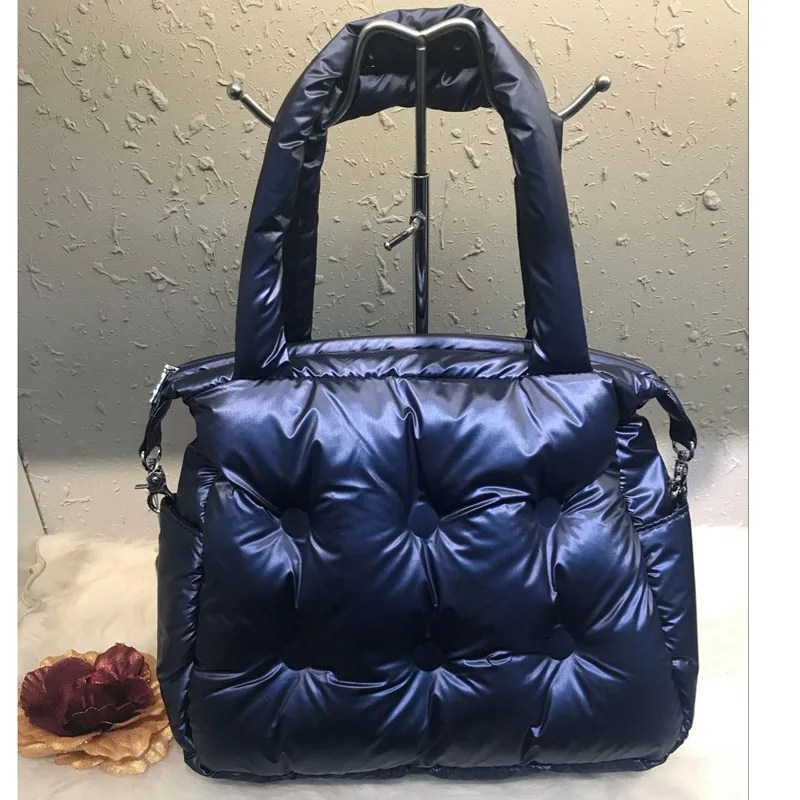 Женская сумка с перьями Повседневная через плечо хлопковой подкладкой зима 2019 |