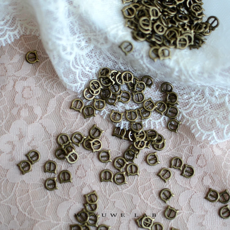 20 шт. золотистые милые металлические декоративные мини-кнопки для головы кошки