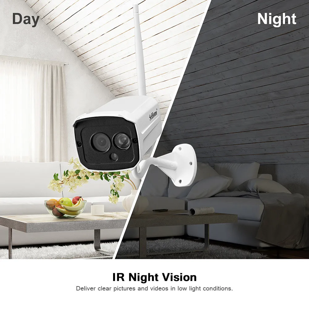 Sricam SH024 1080P умная IP камера IP66 Водонепроницаемая ночного видения с функцией