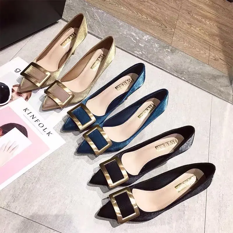 Высокий каблук женская обувь на тонком каблуке новинка европейская весну 2020