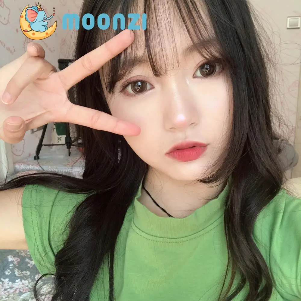 Контактные линзы MOONZI с изображением коричневых собачьих глаз большие красивые