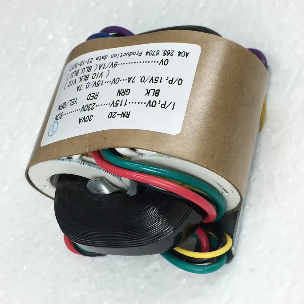 R тип силовой трансформатор 30 Вт dual 15V + один 9V крупного рогатого скота и