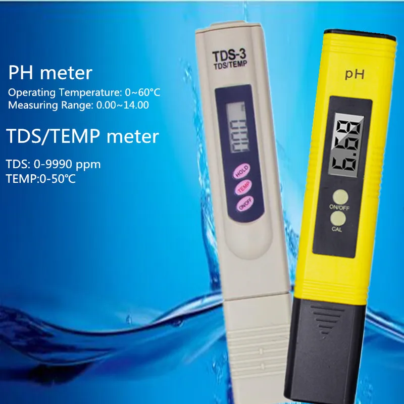Цифровой измеритель PH TDS EC Тестер термометр ручка Чистота воды PPM фильтр гидропоники для Аквариума Бассейн Воды Монитор Скидка 40